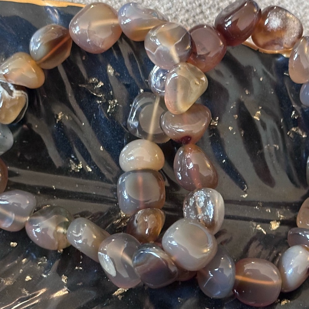 Smoky Quartz Big Chip Bracelet